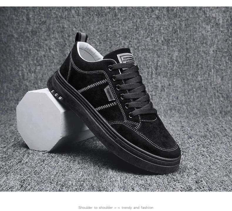 Men's Shoes 2025 New Spring Work Safety Shoes, Anti-slip, Wear-resistant, Versatile Casual Sports Work Shoes, Men's Board Shoes - AIAZ