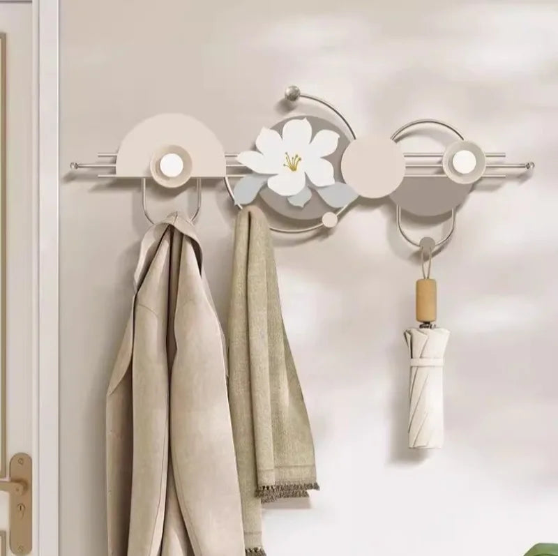 Iron Wall Hanging Grind Smooth Coat Hanger Hooks Hat Organization Creative Door Hanger Storage Rust-proof Home Storage