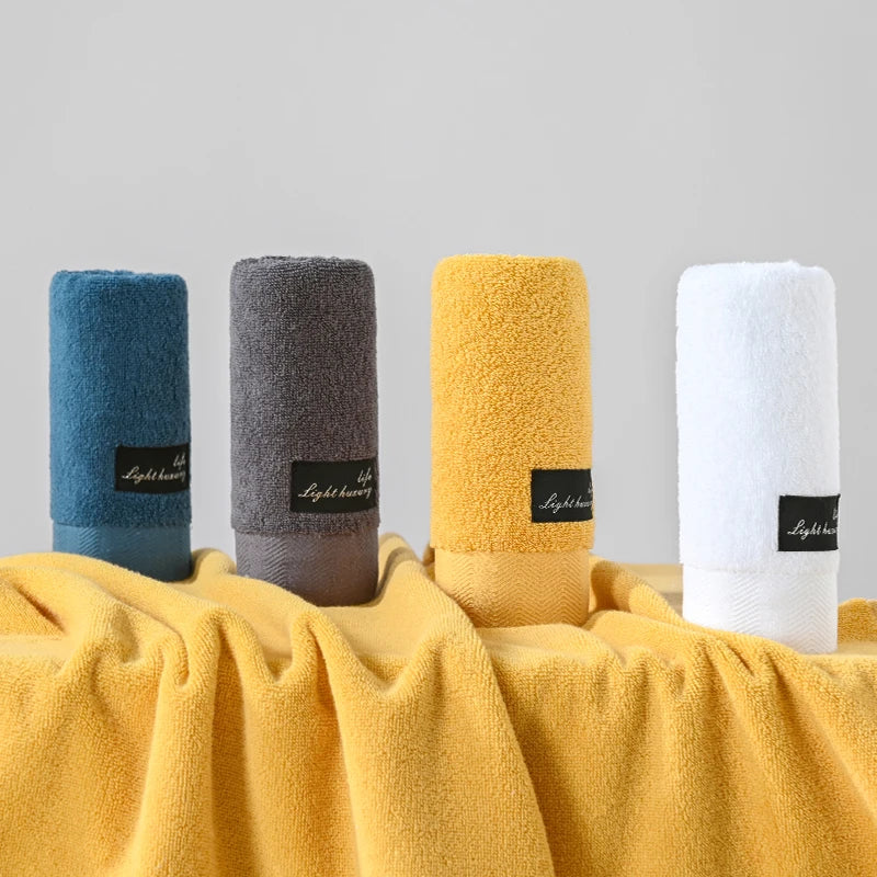Adult Bath Towel 100% Cotton Sweat Absorbent Towel Sports Towel Strongly Absorbent Bath Towel Set 70x140cm