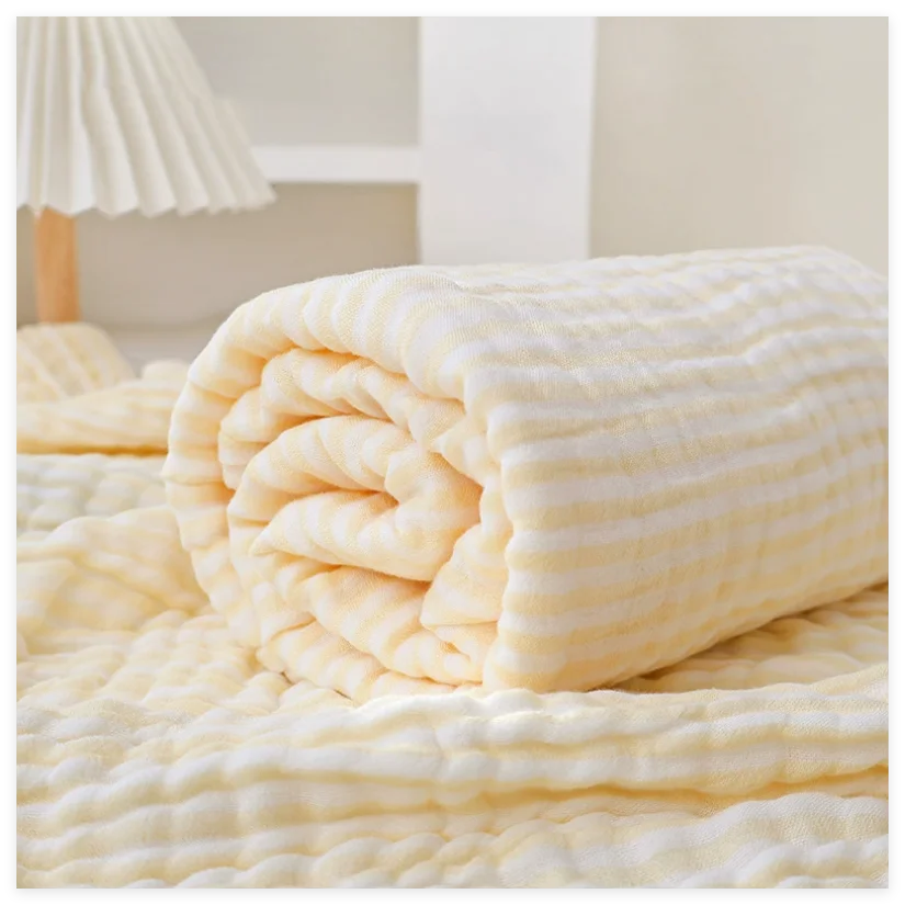 Muslin Swaddle Blankets Newborn 6 Layers Cotton Bamboo Soft Baby Blanket Receiving Blanket For Boys Girl Toddler Baby Bath Towel
