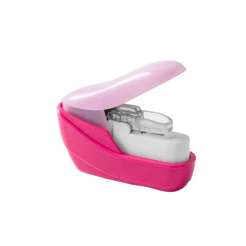 Book Paper Stapling Mini Portable Stapleless Stapler School Office Supplies - AIAZ