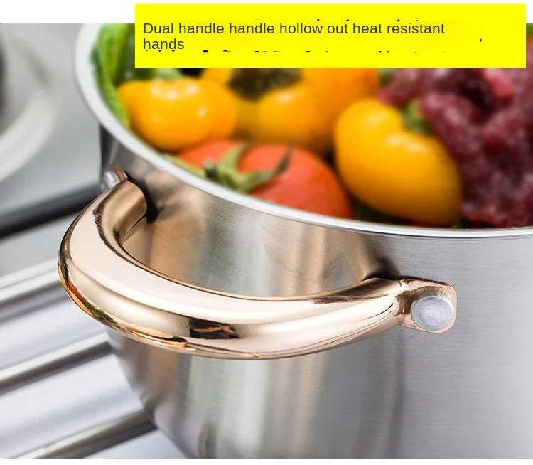 Premium Induction Cookware Set, High-Grade Inox Casseroles, Frypan, Saucepan, Kitchen Utensils & Tools, Efficient Cookware