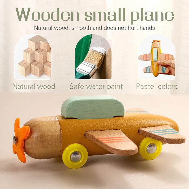 Wooden Train Birthday Toy Montessori Toys Baby Educational Toys Wooden Trolley Baby Learning Toys Number Of Wood Baby's Toys - AIAZ
