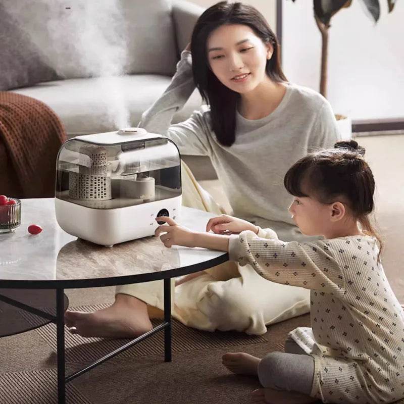 Humidifier, quiet and quiet bedroom, pregnant women and babies, air purification, sterilization, intelligent large spray humidif - AIAZ