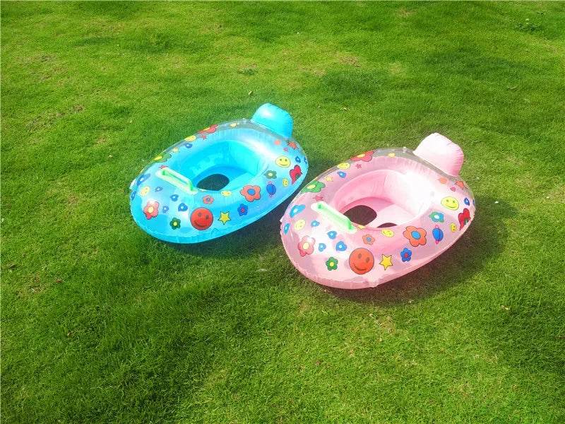 Baby Kids Swimming Floats Cartoon Ring Safety Swimming Ring Inflatable Swim Float Seat Boat Water Fun Pool Toy Gift for Baby Kid - AIAZ