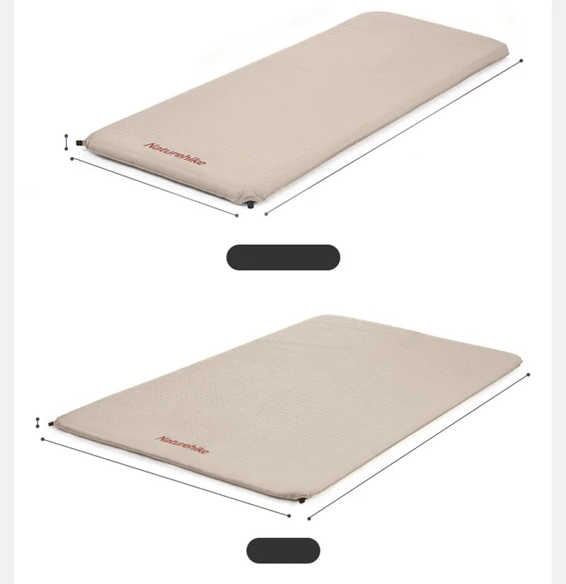 Naturehike 2025 New Self Inflating Air Mattress 6cm Thicken Ultralight Picnic Sleeping Pad Folding Outdoor Camping Air Mat