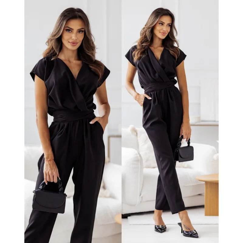 24 Years Fashion New Popular Leisure Large Quantity in Stock New Summer jumpsuit Commuter jump suits for women jumpsuit women - AIAZ