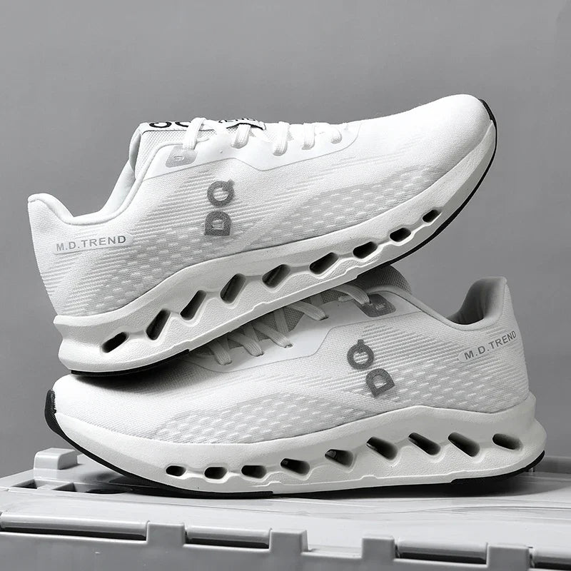 Fashion Cushioning Running Shoes for Men Lightweight Sneakers Breathable Tennis Shoes Non-Slip Sports Casual Walking Footwear