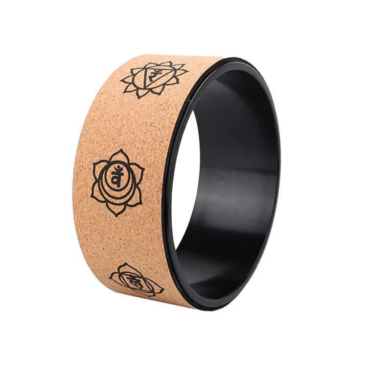 Hot Sell Fitness Gym Eco Cork Roller Yoga Wheel Set of 3 for Back Pain Relief