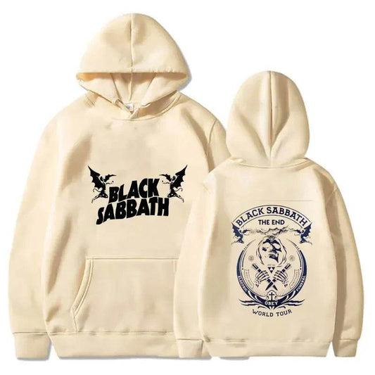 Fall Hoodie Sabbath Men's Vintage Rock Women's Casual Print Heavy Metal Band Album Concert Sabbath Music Black Sabbath Sweater - AIAZ