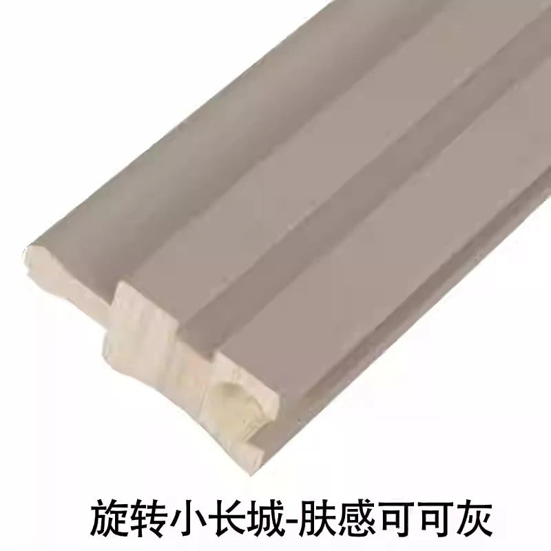 6 pieces 2.3M Rotating Solid Wood Grille Panel - Small Great wall Wrapped Cylinder Curved Internet Red Background Wall
