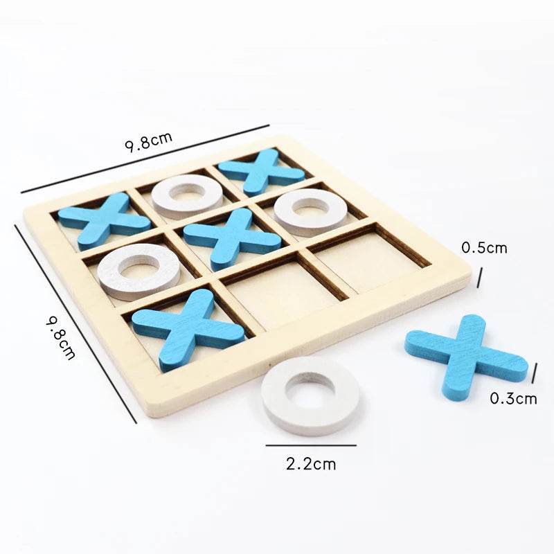 Montessori Play Game Wooden Toy Mini Chess Interaction Puzzle Training Brain Learing Early Educational Toys For Children Kids - AIAZ