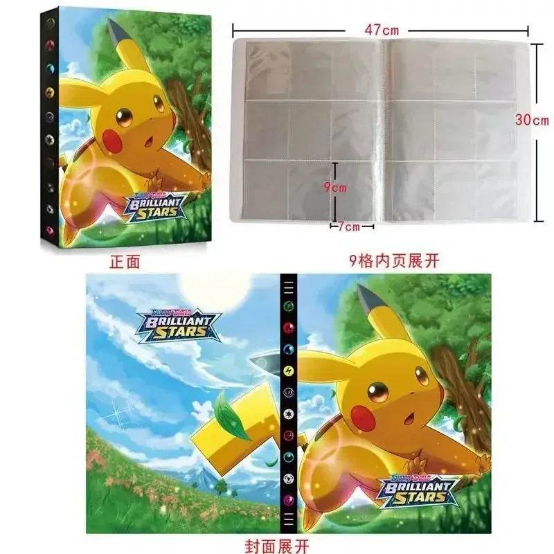 2025 New 9-Pocket Page 432Pcs Holder Album Toys Collections Pokemones Cards Album Book Top Loaded List Toys Gift for Children - AIAZ