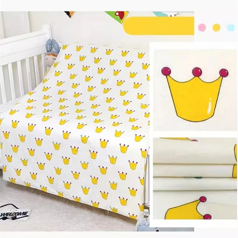 Without Filling 3Pcs Baby Nursery Crib Bedding Set Duvet Pillow Covers Cotton Sheet Include Duvet Cover Pillowcase Sheet