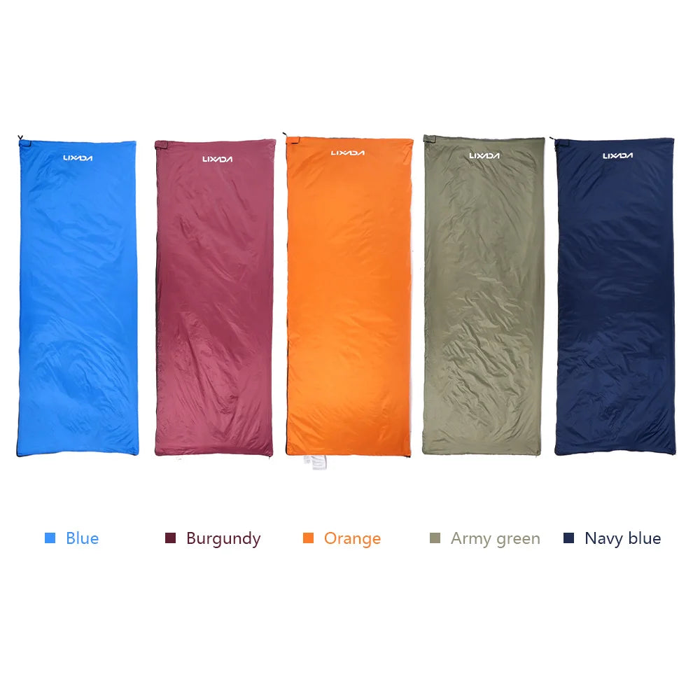 LIXADA Envelope Sleeping Bag Adult Camping Outdoor Mini Walking beach Sleeping Bags Ultralight Travel Bag Spring Autumn
