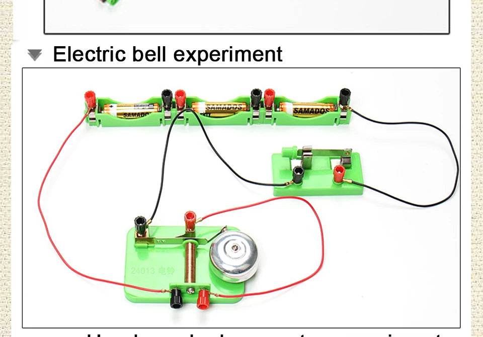Physics Labs Basic Electricity Discovery Circuit Magnetism Experiment Kits Science Education Toy for Junior Senior High School - AIAZ