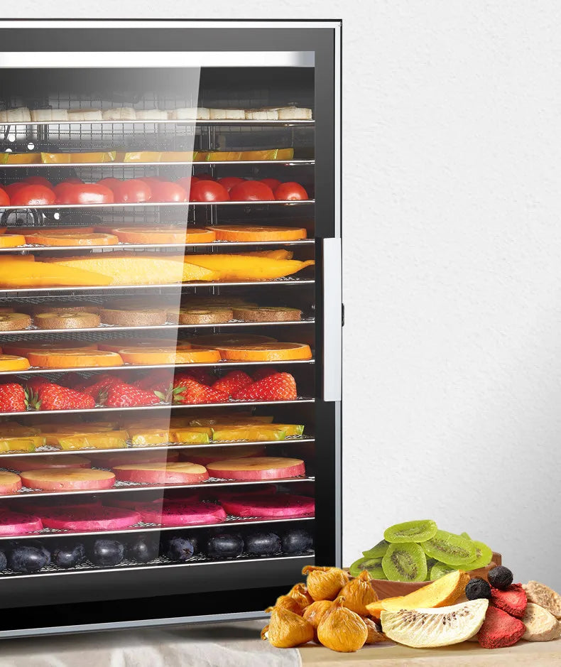 220V 110V Dry Fruit Machine Food Dehydration Dryer Fruit Dryer Commercial Stainless Steel Food Dryer Dried Vegetables Pet Snacks