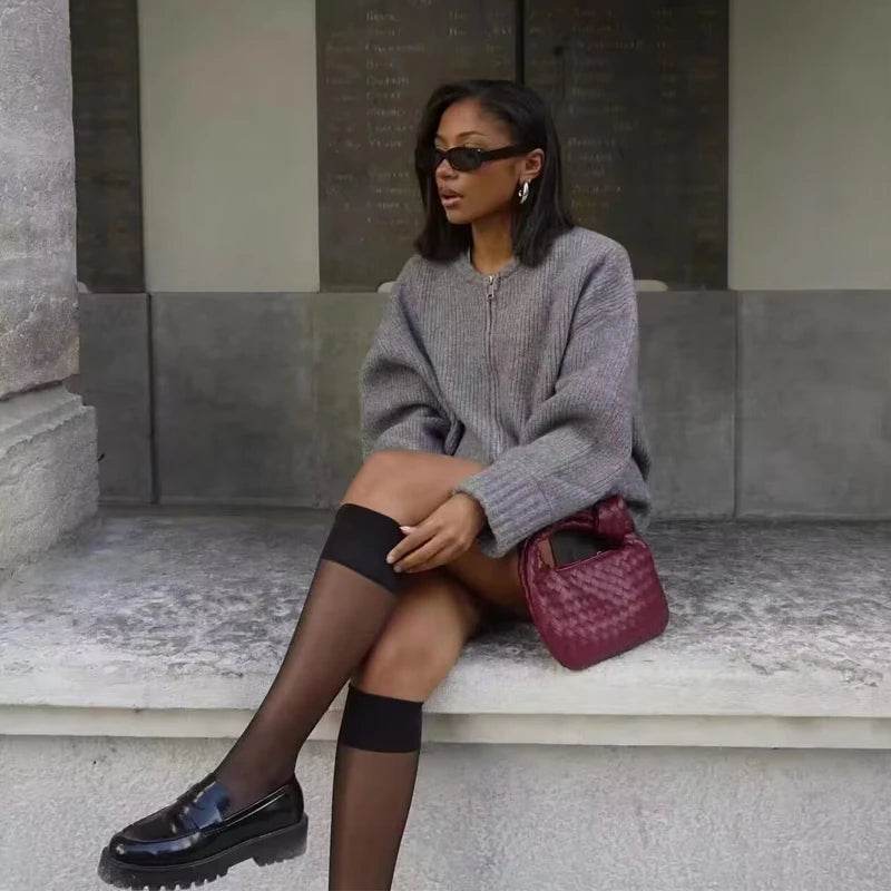 MUJER Sweater Cardigan for Women jacket tricots Coat Knit Outerwears Autumn Winter Woman Fashion Knitwear Cardigan for Woman - AIAZ