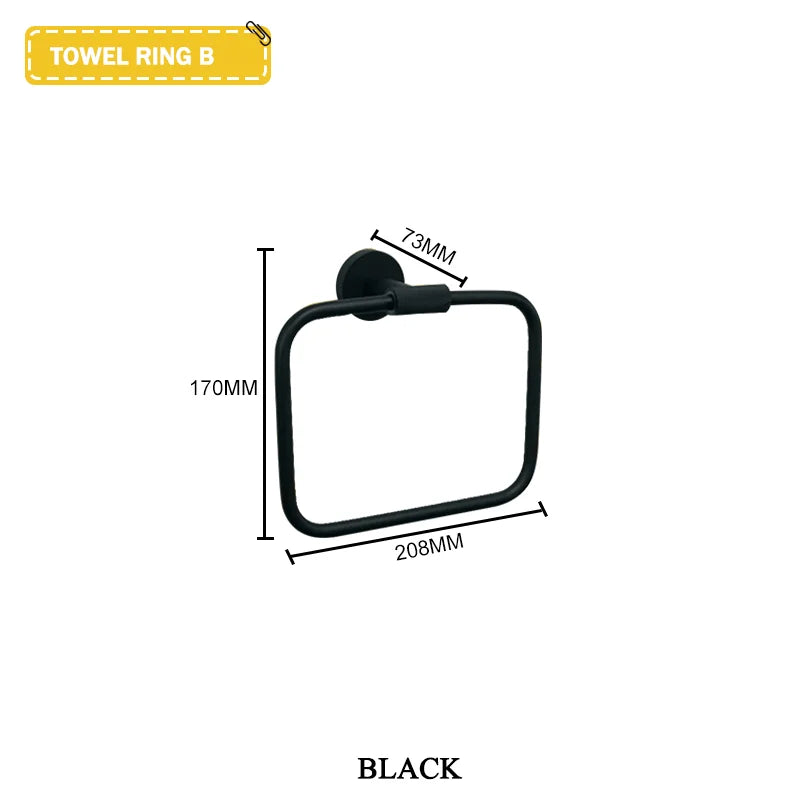 Brushed Gold Stainless Steel Wall Mount Towel Bar Towel Ring Paper Holder Bathrobe Hook Toilet Brush Bathroom Accessories