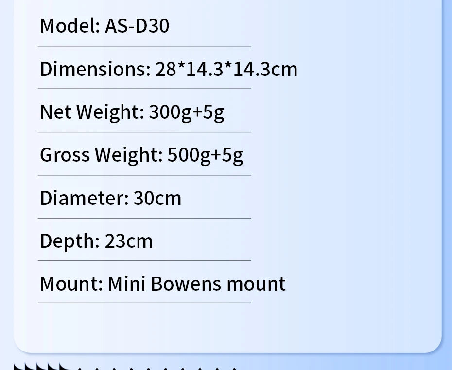 Ulanzi AS-D30 30cm Octagonal Softbox Quick Pack Light Box with Mini Bowens Mount for 40W COB Video Light