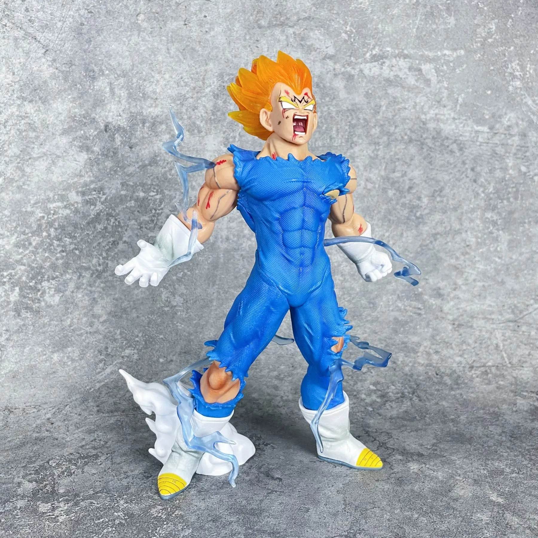 27cm Dragon Ball Self Destructing Vegeta Demonized Vegeta Action Figurin Model Pvc Statue Doll Statue Model Collection Toys Gift - AIAZ