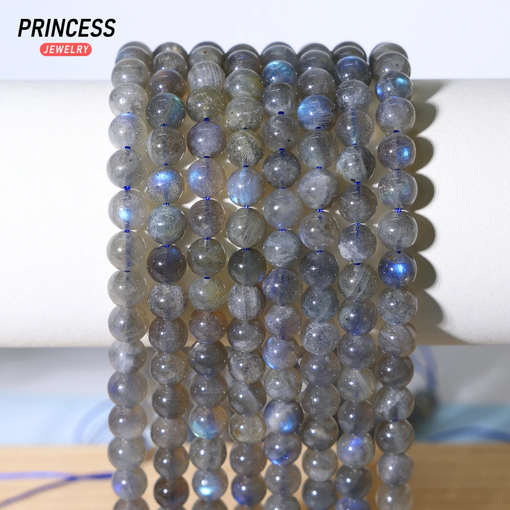 A+ Natural Madagascar Labradorite Healing Crystals Beads for Jewelry Making DIY Bracelet Necklace Accessories 4 6 7mm