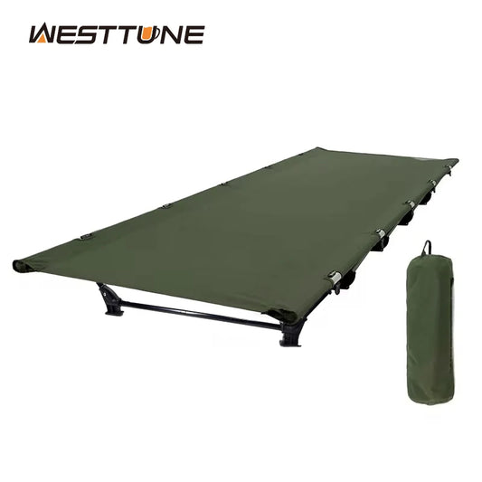 WESTTUNE Camping Cot Portable Folding Bed Outdoor Ultralight Compact Tent Bed for Camping Travel Backpacking Hiking Sleeping Cot