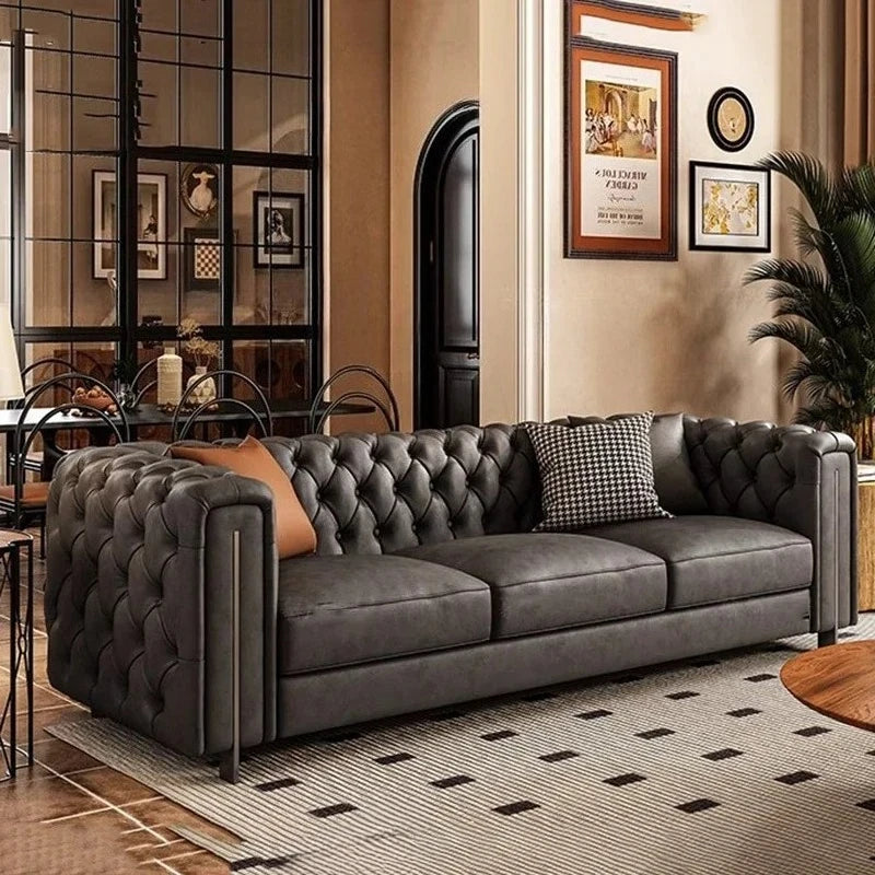 American Recliner Lazy Sofa Large High Back Fabric Comfortable Sofa Relaxing 3 Seats Muebles Para Salas Modernos Room Furniture