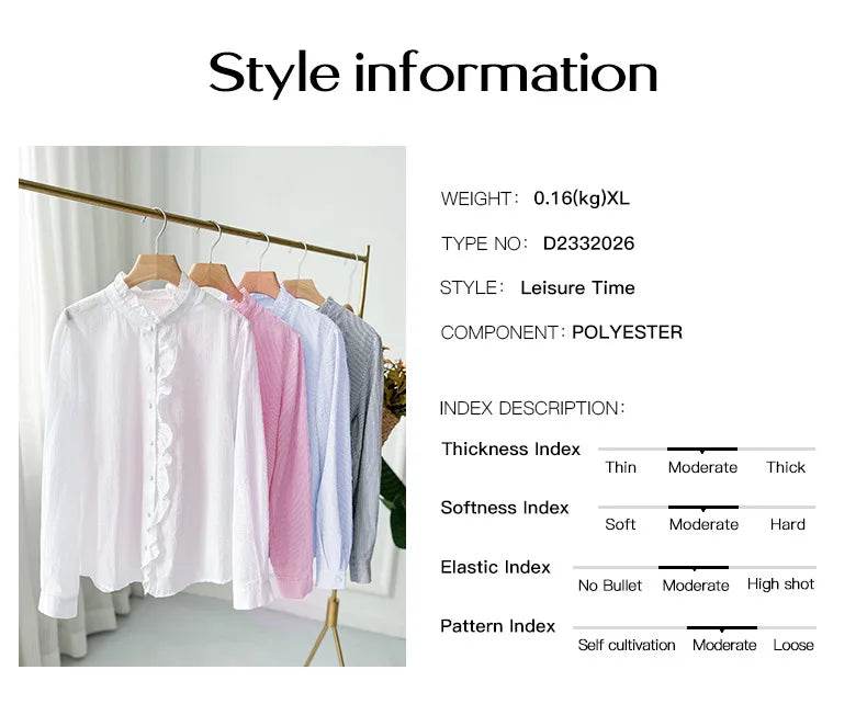 Fashion New Women Elegant Office Shirt,Long Sleeve Top Causal Comfort Simple Shirt,Shirts & Blouses,Tops For Women,Women Clothes - AIAZ