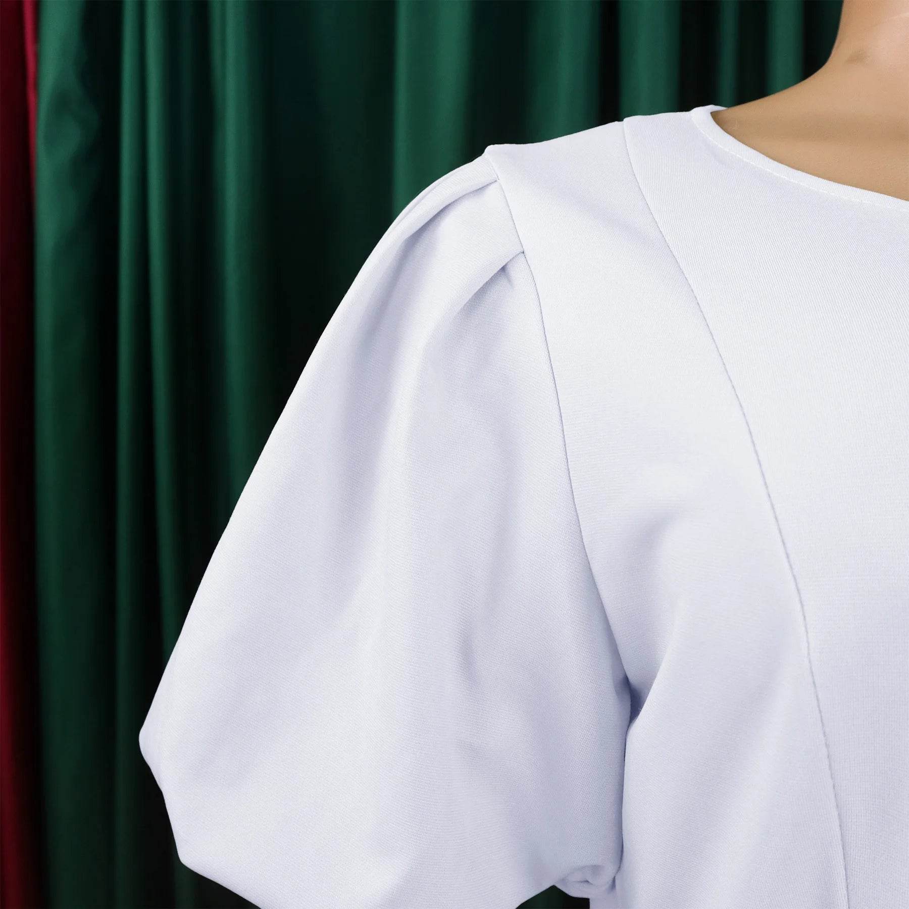 Elegant Office Dress for Women Professional O Neck Short Sleeve Belt Waisted A Line Mid Calf Formal Business Work Dress Midi New - AIAZ