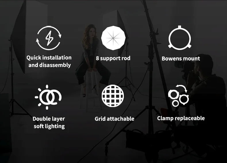 TRIOPO K3 Series Quick-Setup Octagon Softbox Bowens Mount for Sokani X100 X60 Mini Aputure 300c 200xS Godox LED Video Light