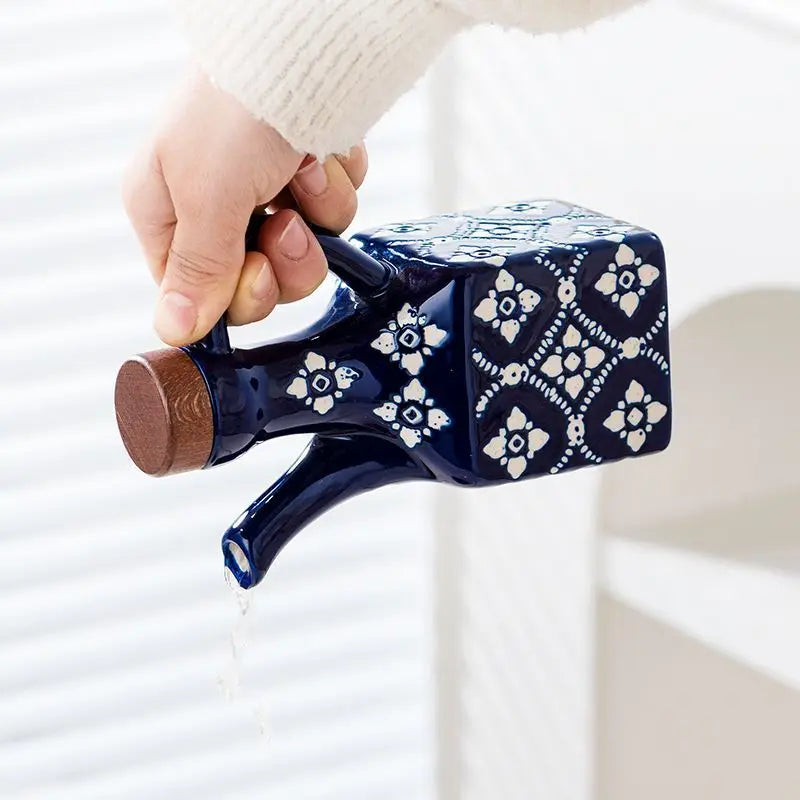 American ceramic oil pot, commercial oil bottle, household kitchen seasoning bottle