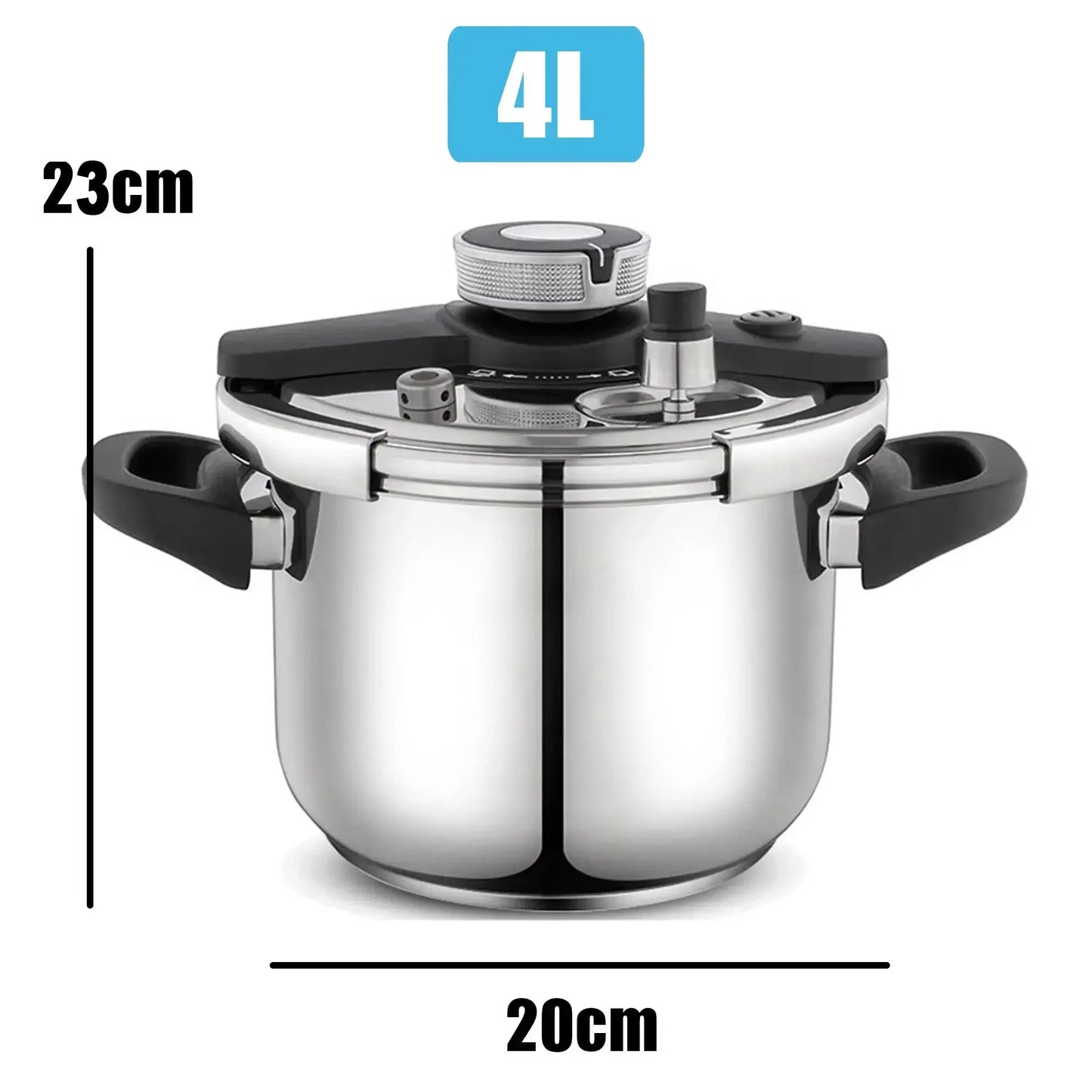 MOEYE 4/6L Pressure Cooker Multifunctional Pressure-Limited Explosion-proof Pressure Cooker Stainless Steel Kitchen Pressure Pot