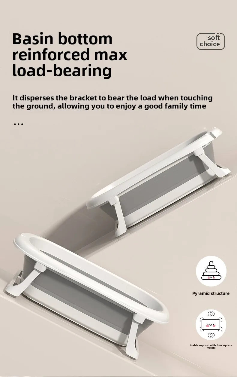 Baby Bath Tub Set with Hanger,Newborn Tub,Non-slip,Complete Bathing Set,Baby Bath Basin,Durable Bathtub,Plastic Baby Bathtub