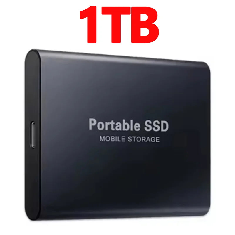 High-Performance SSD 1TBOriginal Hard Drive 128TB Ultra - Thin External Hard Disk 256TB USB3.1 for MAC/Laptop/Phone/Computer