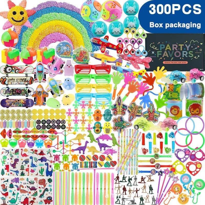 300/468Pc Party Favors for Kids Birthday Funny Wall Climber Push Bubble Stress Relief Toy Gifts Giveaway Pinata Filler Bulk Toys - AIAZ