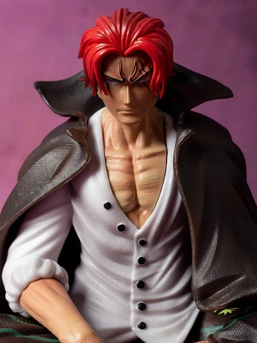 17cm One Piece Shanks Anime Figures Film Red Yonko Red Hair Shanks Action Figure PVC Statue Figurine Model Decoration Doll Toys - AIAZ