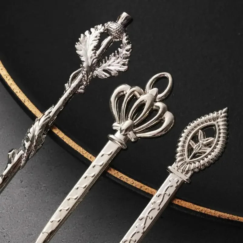 6pcs Vintage Spoons Fork Royal Style Gold Carved Coffee Tea Spoon Snacks Fruit Prikkers Dessert Fork Cutlery Set Kitchen Tool