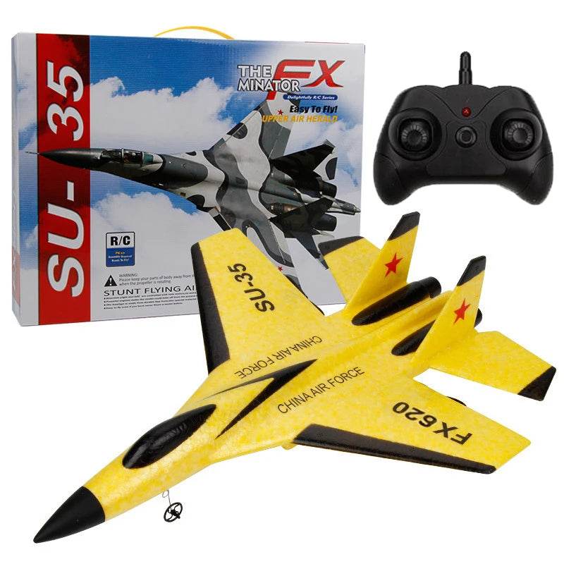 RC Foam Aircraft SU-35 Plane 2.4G Radio Control Glider Remote Control Fighter Plane Glider Airplane Foam Boys Toys for Children - AIAZ