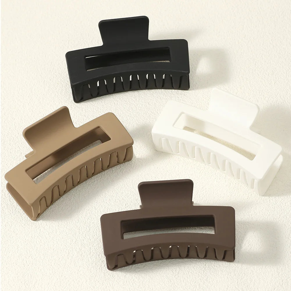 8Pcs Hair Clips for Women 4.3 Inch Large Hair Claw Clips for Women Thin Thick Curly Hair Big Matte Banana Clips Strong Hold jaw
