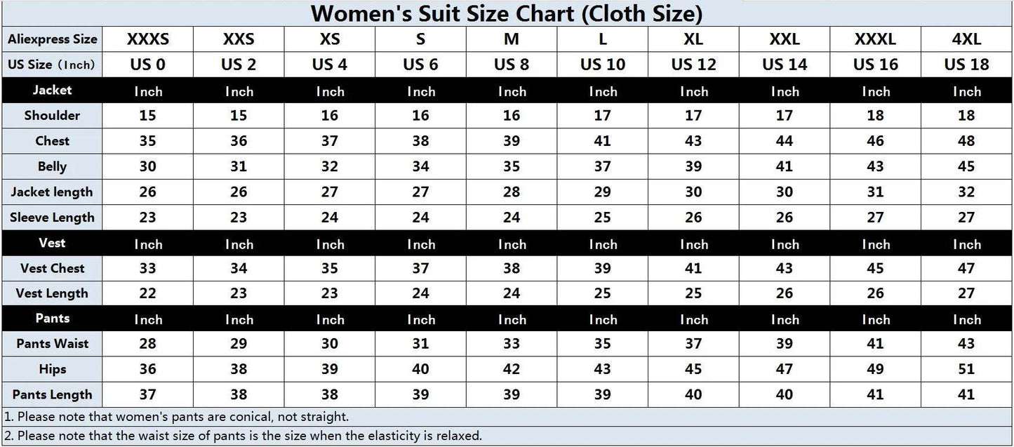 Tailor Made Women Suits Office Ladies Female Business Work Wear 2 Pieces Set Formal Blazer Suits (Jacket+Pants) - AIAZ