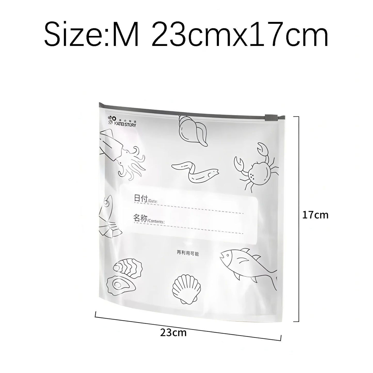 Food Cover Zipper Bag Reusable Freezing Plastic Wrap Bags Aluminum Foil Transparent Refrigerator Storage Fresh Bags Organizer