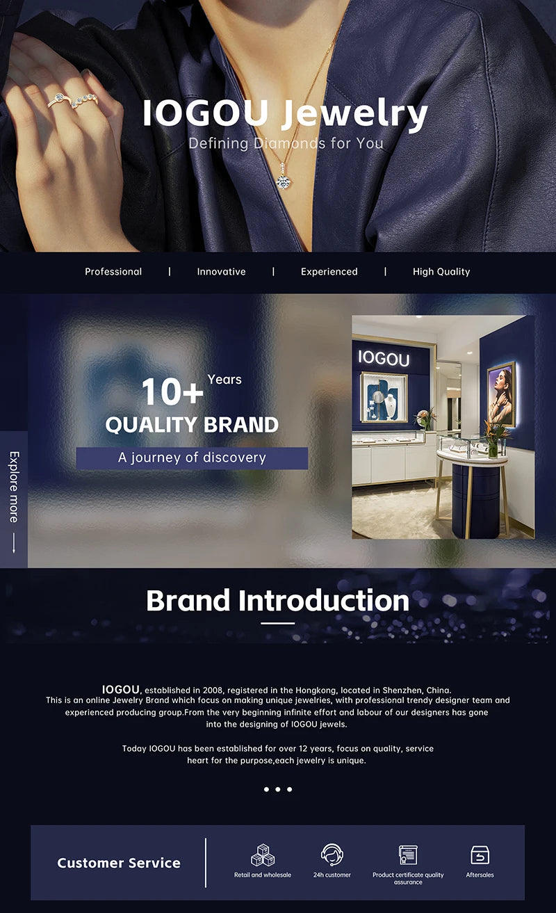 IOGOU Luxury 4ct Moissanite Halo Engagement Ring Certified Cushion Cut Diamond Wedding Rings 925 Sterling Sliver Wedding Jewelry