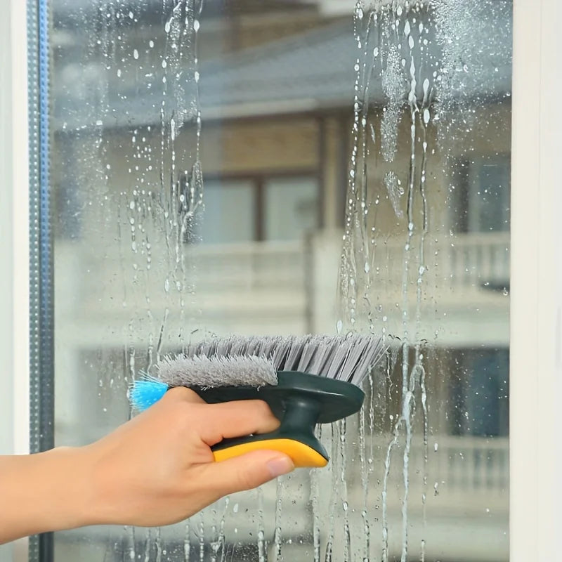 1/2pcs 4-in-1 Crevice and Floor Scrub Brush Durable Plastic Portable Design for Bathroom Kitchen Living Room Cleaning