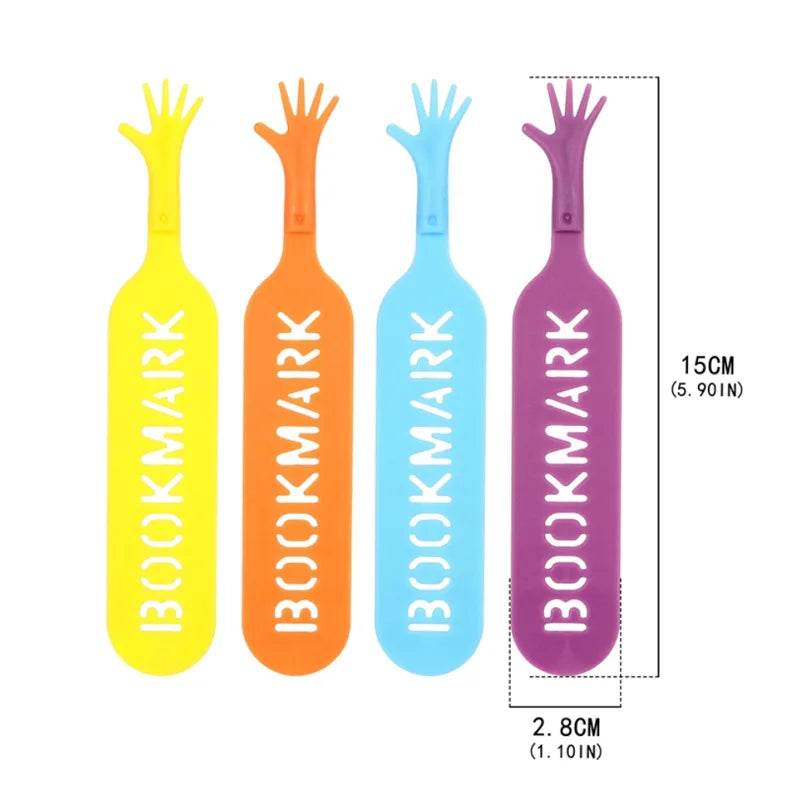 Four School Stationery Strange Bookmarks Silicone Plastic Novelty Books Reading Supplies Office Children Exquisite Gifts - AIAZ