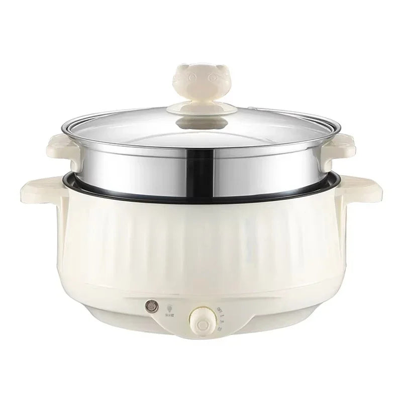 220V Multi Cookers Single/Double Layer Electric Pot 1-2 People Household Non-stick Pan Hot Pot Rice Cooker Cooking Appliances