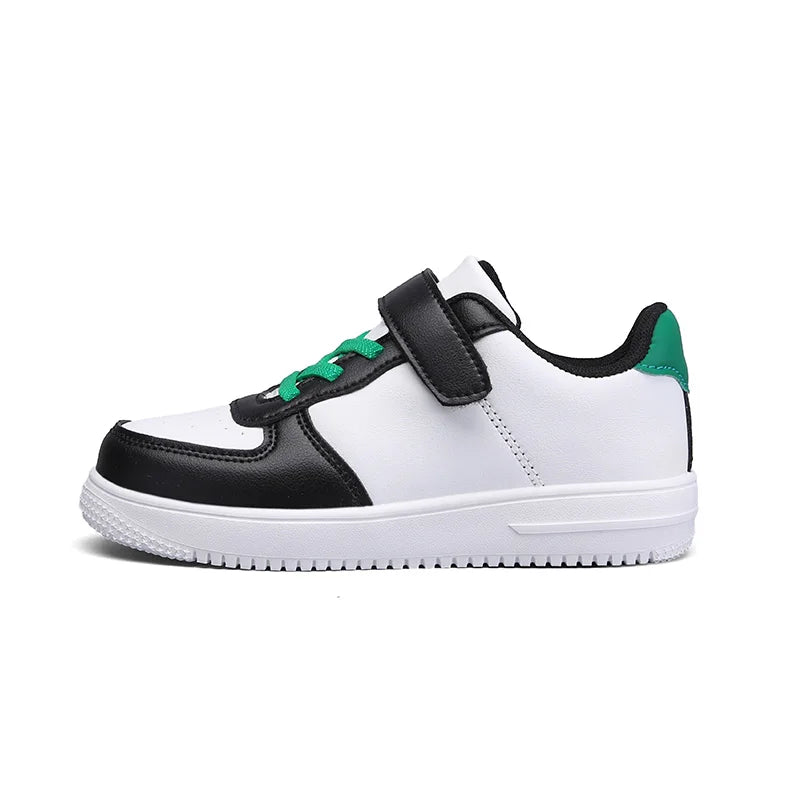 Black Children Shoes Boys Sneaker 6 To 12 Years 2024 New School Leather Kids Casual Sneaker Tennis Sports Shoes for Boy