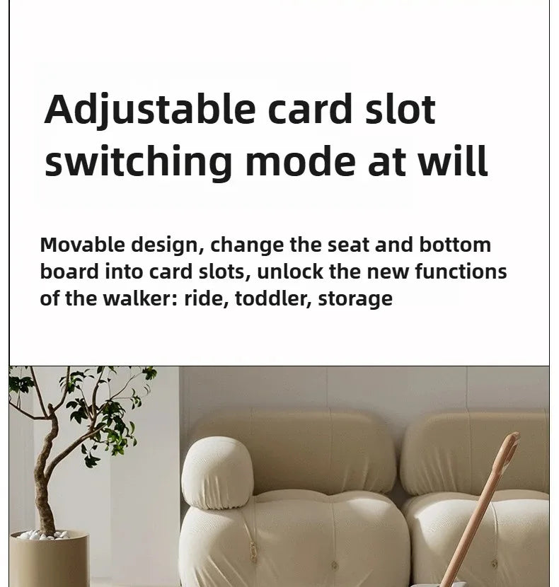 Multifunctional Anti-rollover and Anti-O-leg Baby Children's Toy Hand-pushing Balance Walker