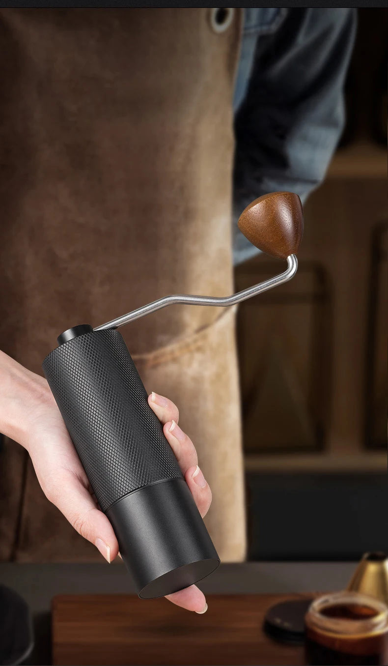 Manual Coffee Grinder Stainless Steel Conical Burr Adjustable Setting High Quality Portable Hand Grinder