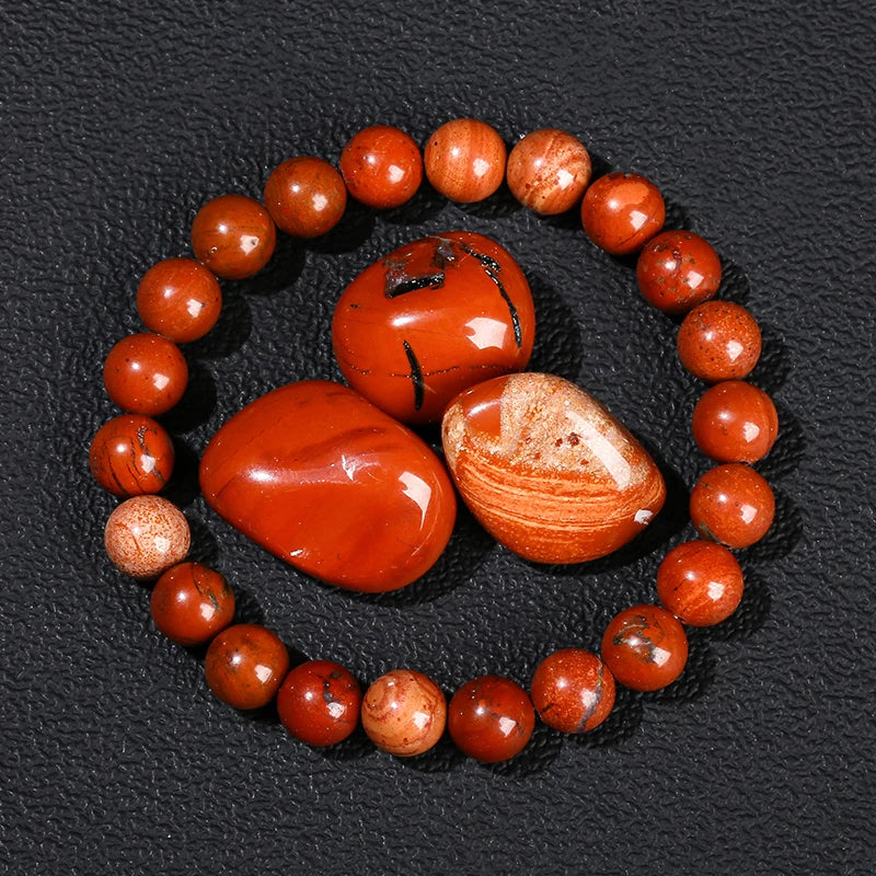 JD Natural Stone Lapis Lazuli Rock Quartz Amethyst Beads Bracelet for Women Men Reiki Healing Strand Bracelet Energy Jewelry